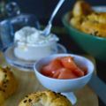 Bagels de salmón y rúcula de Samantha de España
