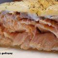 HOJALDRE RELLENO DE SALMON Y CREMA DE QUESO AZUL