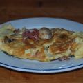 Tortilla de champiñon y jamon serrano