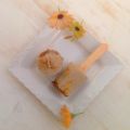 Polos de banana y dulce de leche