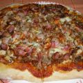 Pizza barbacoa y hawaiana