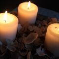 una cena romántica / ein romantisches Abendessen