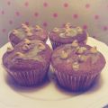 Muffins de platano y gotas de mantequilla de[...]