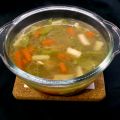 Sopa de pollo con verduras