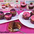 Zebra cupcakes con trufa al whisky