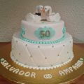 Tarta de Boda 50 Aniversario