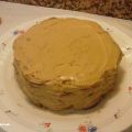 Tarta de moka con galletas