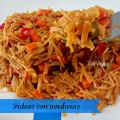 Fideua de verduras
