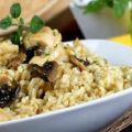 ARROZ AL CURRY CON POLLO Y CHAMPIÑONES