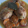 MUSLOS DE POLLO ESTOFADO CON CERVEZA