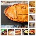 Empanada de bacalao con cerezas pasas