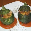 CALABACINES RELLENOS DE CARNE Y ARROZ