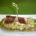 Montadito de huevos revueltos, jamón ibérico y[...]