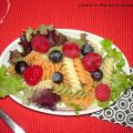PASTA CON BROTES Y FRUTOS ROJOS