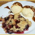 Crumble de cerezas