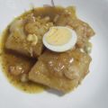 Panga en salsa con gambas
