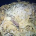 PASTA CON ALCACHOFAS, NUECES Y NATA