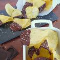 Patatas fritas con chocolate y sal