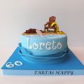 TARTA ABUELA FLAMENCA EN EL MAR