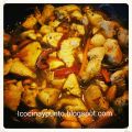 Wok de pollo con almendras