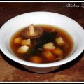 SOPA MISO CON ALMEJAS Y LANGOSTINOS