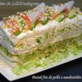 Pastel frio de pollo o sandwichón de pollo