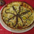 Tartaleta de verduras con anchoas