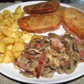 CACHOPINES DE JAMÓN Y CHAMPIÑONES