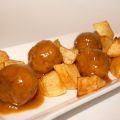 ALBÓNDIGAS DE POLLO CON PATATAS BATALLA