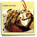 Crepes con nata light
