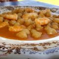 Garbanzos con Langostinos