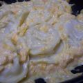 Panzotti con salsita de queso y calabaza