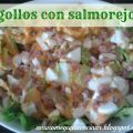 Cogollos con salmorejo