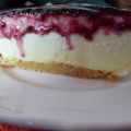 Cheesecake de vainilla con arándanos