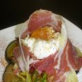 Volcán de jamón ibérico y huevo poché con[...]