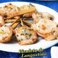 Receta: Piruleta de langostino al pesto cremoso