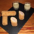 FLAMENQUINES CON CREMA DE CALABACÍN