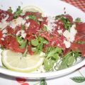 Carpaccio de carne al limón