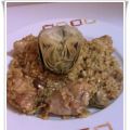 Risotto de Pollo y Alcachofas