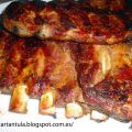 Costillas al horno con naranja y miel