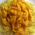 Pollo Masala con arroz estilo árabe