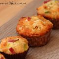 Muffins de puerro y cheddar