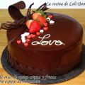 Tarta de mousse de queso crema y fresas con[...]