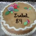 Tarta de Moka con flores