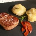 SOLOMILLO DE BUEY con PATATAS LAMINADAS al HORNO