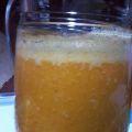 Zumo de zanahoria, naranja y plátano
