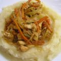 Nidos de patata con verduras