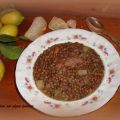 Lentejas con confit de pato