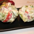 AGUACATES RELLENOS DE ENSALADILLA