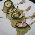 ROLLITOS DE CALABACIN RELLENOS DE SALMÓN